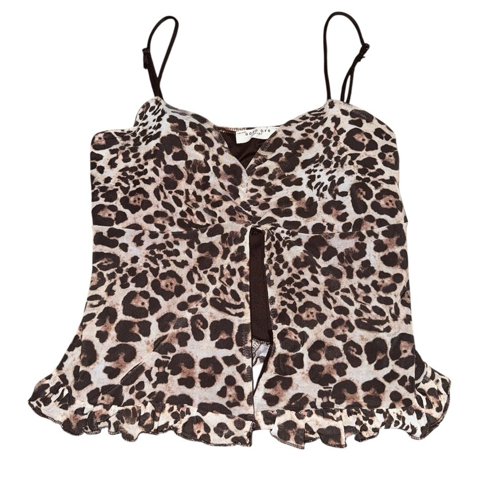 Cheetah Print Cami Tank Top